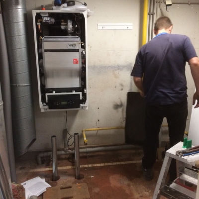 Aanpassing cv installatie school Herveld